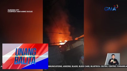 12 pamilya, nawalan ng tirahan sa sunog sa Barangay Holy Spirit | Unang Balita