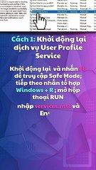 ⚡Khắc phục lỗi User Profile Cannot be Loaded #khắcphục #lỗi #khắcphụclỗi #user #profile #beloaded