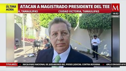Atacan a balazos al presidente del Tribunal Electoral de Tamaulipas