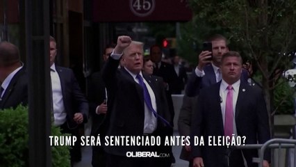 Trump será sentenciado antes da eleição?