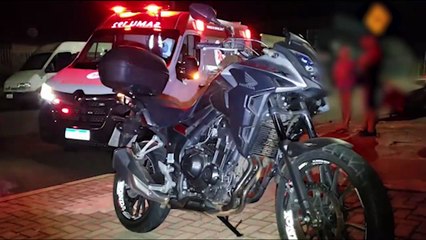 Homem fica ferido em acidente na Rua Agostinho dos Santos