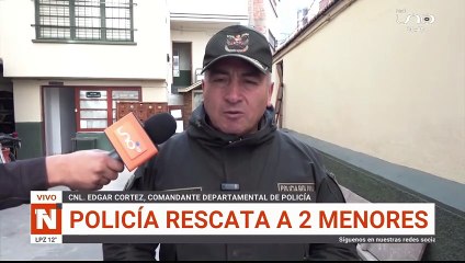 Policía rescató a 2 menores