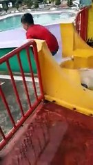 Dede In Hau Asik main seluncur