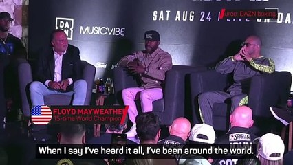 'I've already faced the best' - Mayweather lays strong foundations for Gotti exhibition