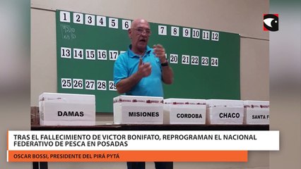 Tras el fallecimiento de Victor Bonifato, reprograman el Nacional Federativo de Pesca en Posadas