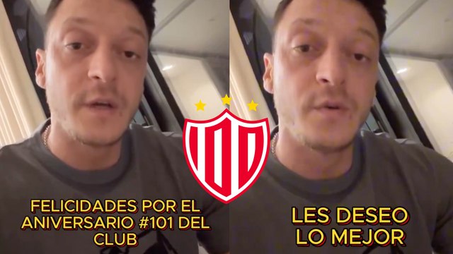 Mesut Özil, leyenda de la selección de Alemania, manda felicitaciones a Necaxa por los 101 años del Club