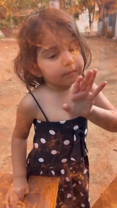 Innocent baby girl lovely talk