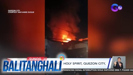 9 na bahay sa Brgy. Holy Spirit, Quezon City, nasunog | Balitanghali