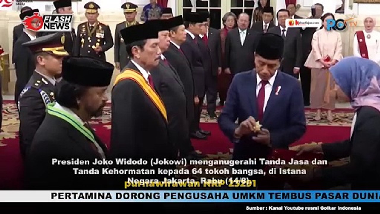 Kader Partai Golkar Terima Tanda Jasa dan Kehormatan dari Pemerintah