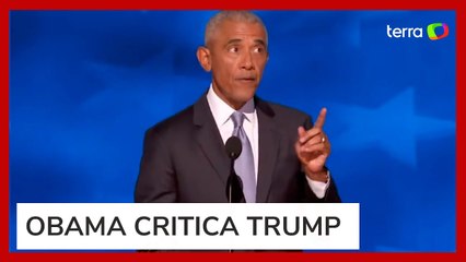 Obama afirma que Trump tem 'obsessão' por tamanho e faz gesto sugestivo durante discurso
