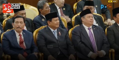 Momen Ketua MPR Bambang Soesatyo Berikan Pantun untuk Presiden Terpilih Prabowo Subianto