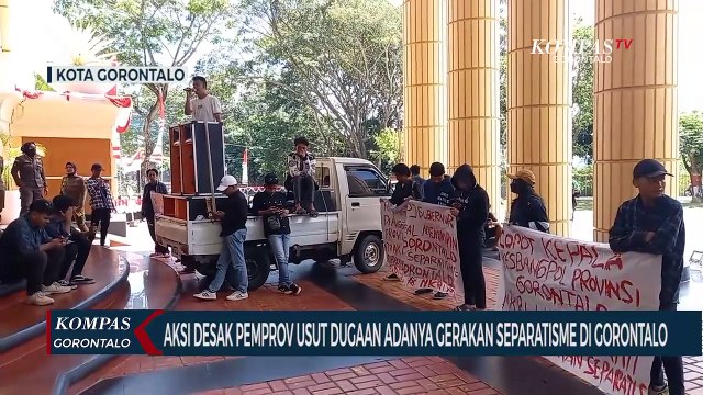 Puluhan Massa Aksi Desak Pemprov Usut Dugaan Adanya Gerakan Separatisme di Gorontalo