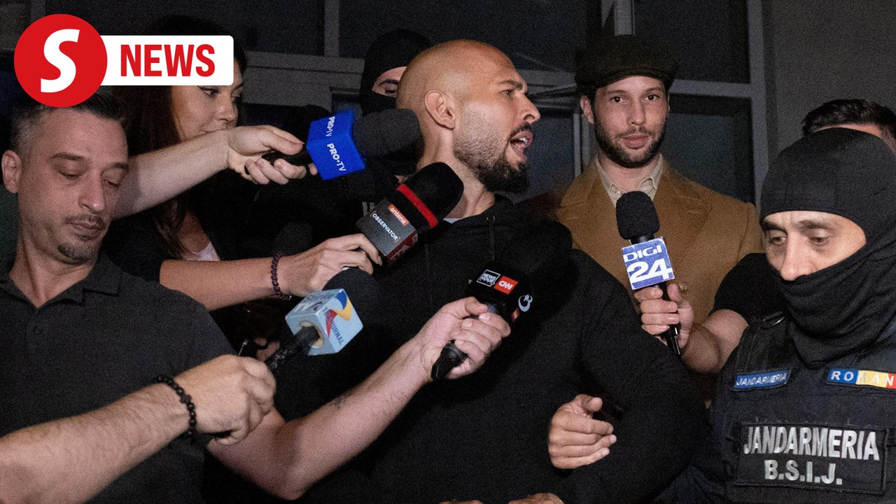 Internet personality Andrew Tate detained amid human trafficking probe