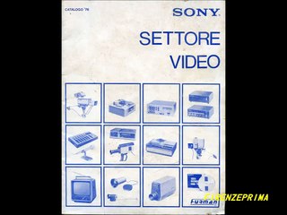 Sony Furman Settore Video Catalogo generale per il mercato italiano 1976