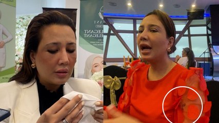 Sedih pula tengok Fathia Latiff menangis... stres sampai 'terbuat' tatu