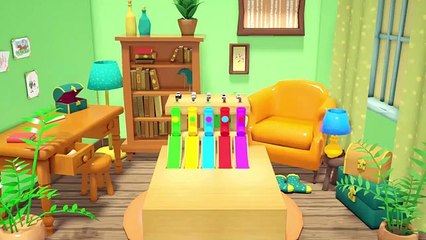 five little monkey - Baby songs Play and go down the slide - Baby Nursery Rhymes & Kids Songs