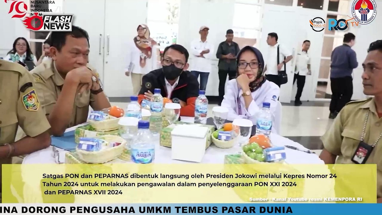 Menpora Dito Hadiri Rapat Koordinasi Satgas PON dan PEPARNAS 2024