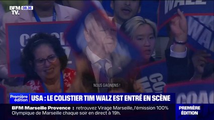 Télécharger la video: Présidentielle américaine: l'entrée tonitruante du colistier de Kamala Harris, Tim Walz, a séduit les partisans démocrates