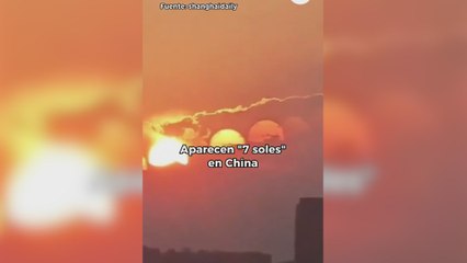 Los ciudadanos de China no dan crédito a este fenómeno: aparecen siete soles en el cielo