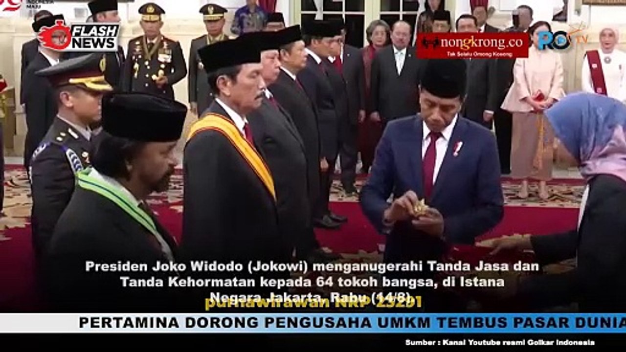 Kader Golkar dan Sejumlah Menteri Menerima Tanda Jasa dan Kehormatan