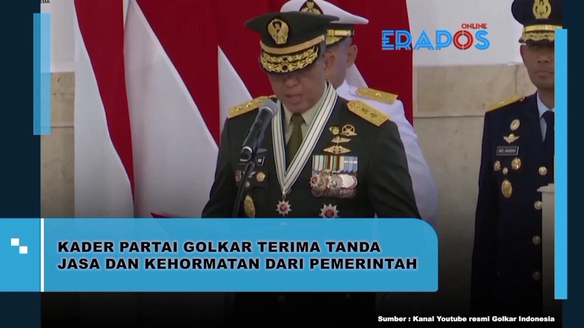 Kader Partai Golkar Terima Tanda Jasa Dan Kehormatan Dari Pemerintah