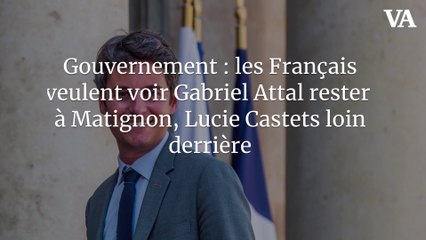 Gouvernement : les Français veulent voir Gabriel Attal rester à Matignon, Lucie Castets loin derrière