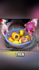 simple bio gas made from rotten fruits.