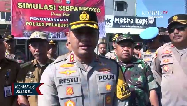 Polres Pelabuhan Simulasi Pengamanan Kerusuhan Pilkada