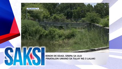 2 menor de edad, sinipa sa ulo at pinatalon umano sa tulay ng 3 lalaki (Originally aired on Aug 21, 2023)