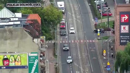 Policjanci dronem ścigali wrocławskich kierowców