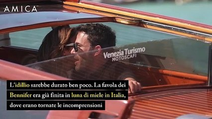 Bennifer, i retroscena sul divorzio: la crisi al via in luna di miele