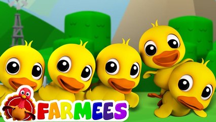 Five Little Ducks | Children Song For Kids | Nursery Rhyme For Baby by Farmees