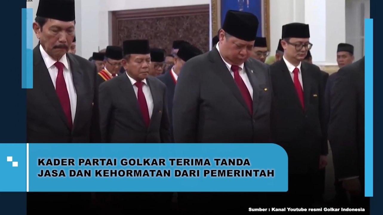 Kader Partai Golkar Terima Tanda Jasa dan Kehormatan dari Pemerintah