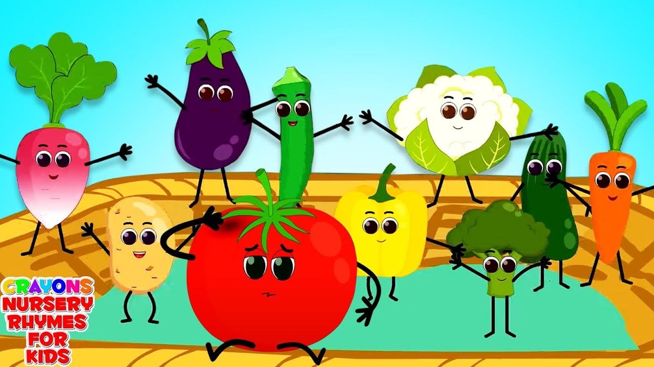 Ten Little Vegetables, Healthy Eating and Numbers Song for Children