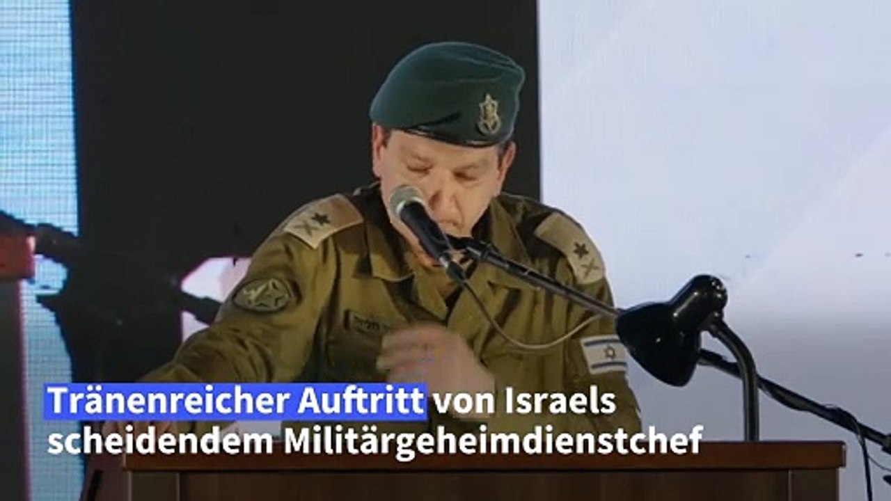 Israel: Geheimdienstchef bittet um Vergebung für Versagen am 7. Oktober
