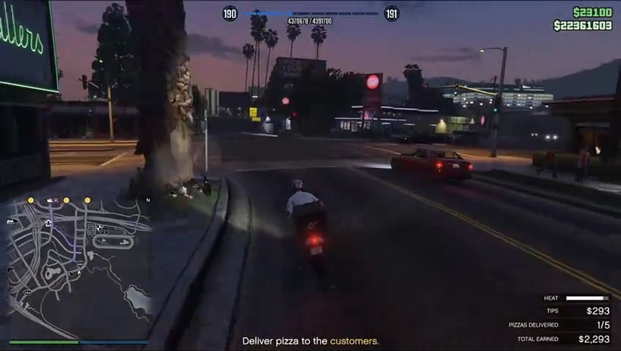 GTA Online Pizza Delivery in Mission Row Day 4