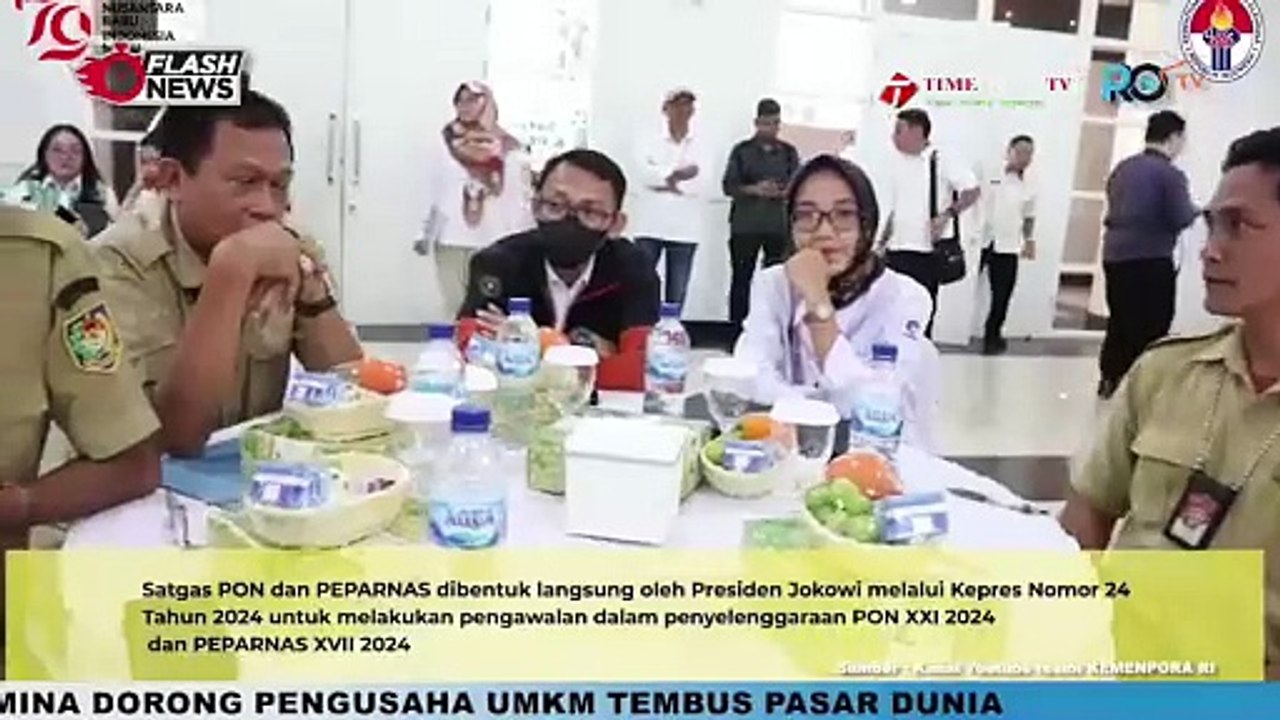 MENPORA HADIRI RAKOR SATGAS PON DAN PEPARNAS 2024