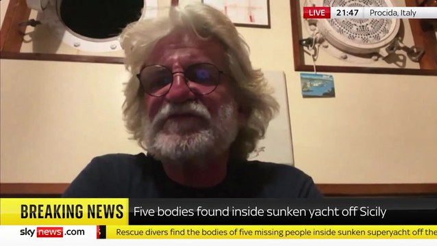 Captain of boat that rescued Bayesian survivors details mega-yacht sinking ‘within two minutes’