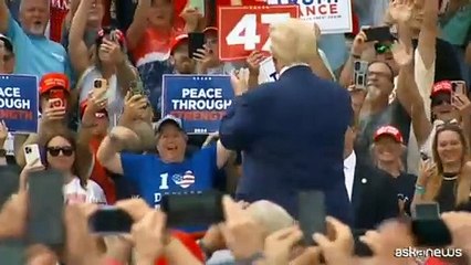 Primo comizio all'aperto per Trump dopo l'attentato