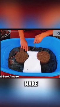 Used baby bath tubs makes dual wood stove.