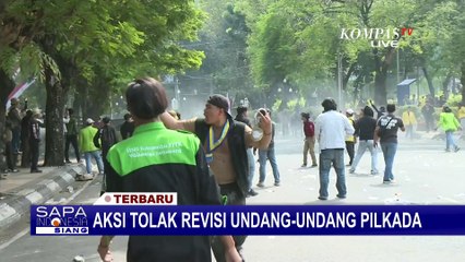 Situasi Demo di Semarang Tak Kondusif, Polisi Berupaya Bubarkan Kerusuhan Massa