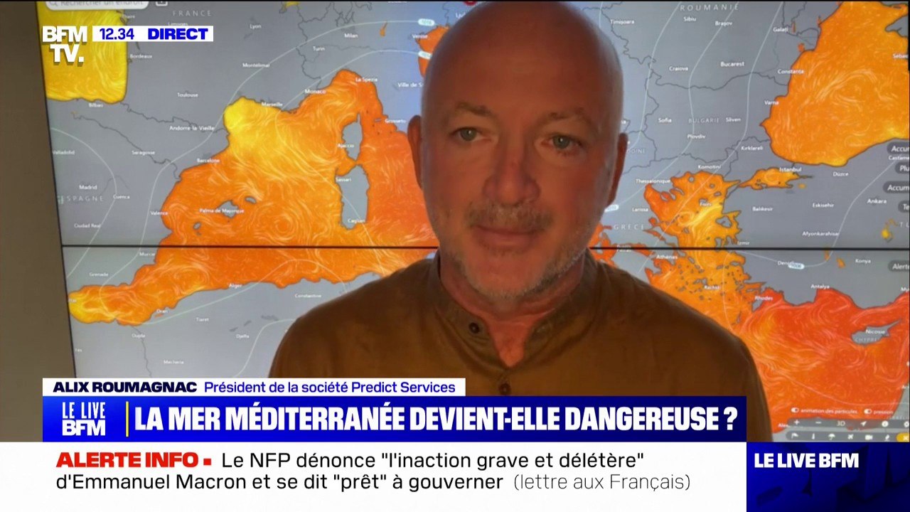 "Une Méditerranée chaude est un facteur explicatif de l'augmentation de la gravité des évènements", explique Alix Roumagnac, président de la société Predict Services