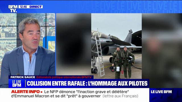 Collision entre Rafale: une cérémonie en hommage aux deux pilotes
