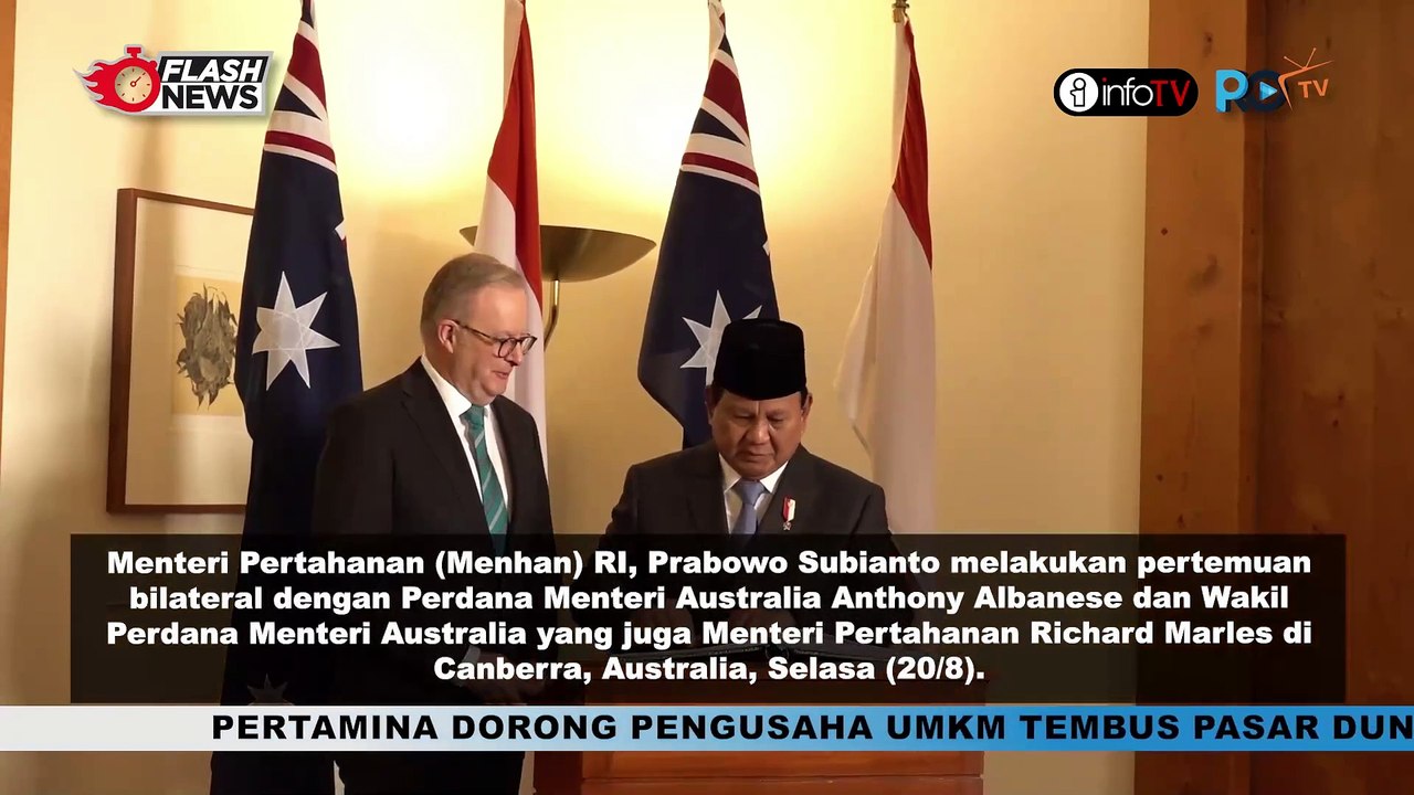 LAKUKAN PERTEMUAN BILATERAL PRABOWO DAN PM AUSTRALIA BAHAS TANTANGAN REGIONAL DAN LATIHAN BERSAMA