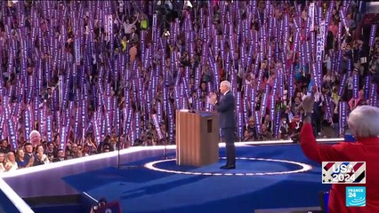 Tim Walz formally accepts nomination as Harris running mate
