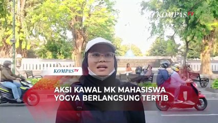 Aksi Jogja Memanggil Hari Ini, Mahasiswa dan Masyarakat Membubarkan Diri dengan Tertib