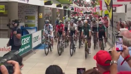 Cycling - La Vuelta 2024 - Stage 6 unusual start from... inside a Carrefour supermarket !