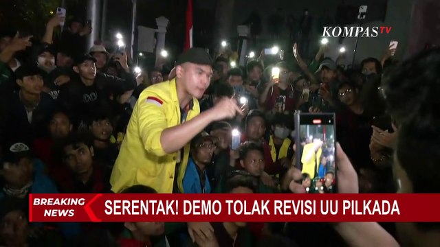 Mahasiswa Tuntut Revisi UU Pilkada Dibatalkan