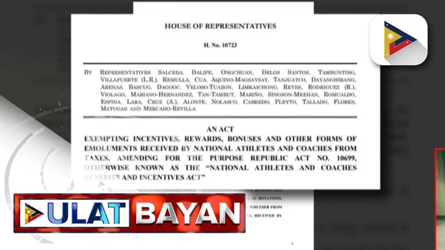 Panukalang tax exemption sa mga incentive rewards at iba pang bonus ng mga Pambansang Atleta, pasado na sa Kamara