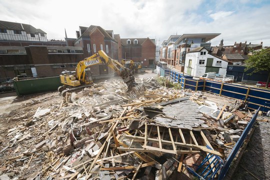 Latest On Demolition of Shrewsbury's Riverside Shopping Centre